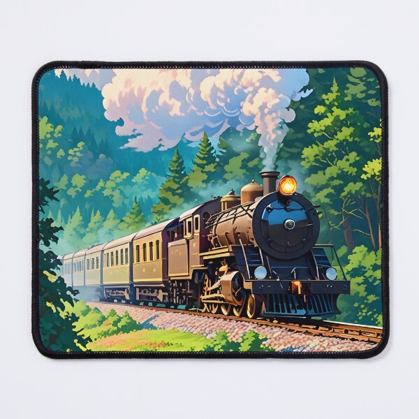 Item preview, Copy of Vintage Steam Train Traversing a Picturesque Landscape designed and sold by Jo Art.