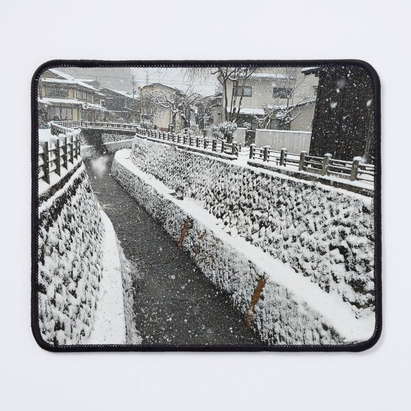 Item preview, A snowy canal in Japan! designed and sold by VOODesigns.