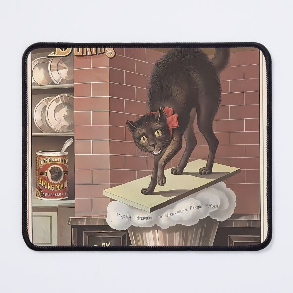 Item preview, Vintage Baking Powder Label | Cat Art designed and sold by GammaRay.