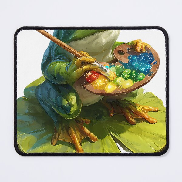 Item preview, Lotus Leaf Artist Frog designed and sold by pumsquare.