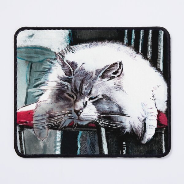 Item preview, Cozy Longhair Cat Napping on Chair designed and sold by Paolo-Bandal.