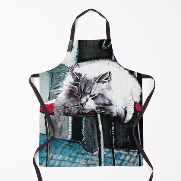 Item preview, Cozy Longhair Cat Napping on Chair designed and sold by Paolo-Bandal.