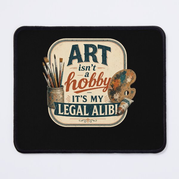 Item preview, Art Is My Legal Alibi designed and sold by FreshPixelArt.