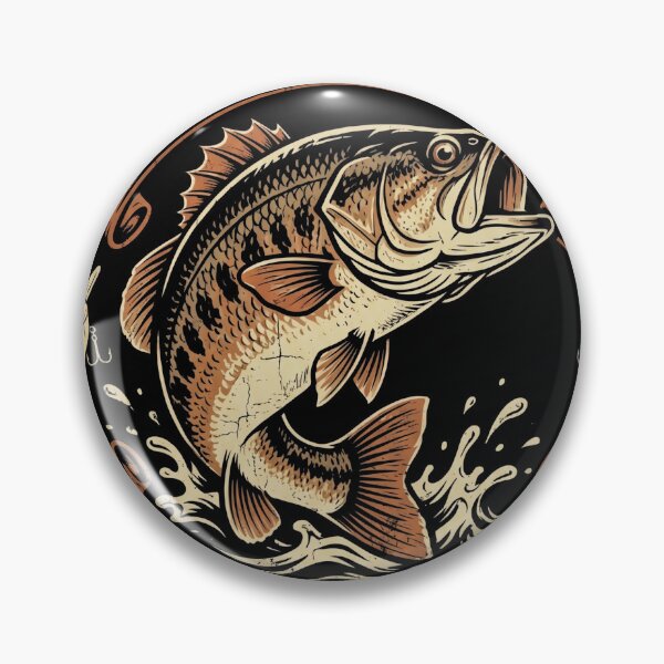Item preview, Hooked On Being A Dad Vintage Bass Fishing Father's Day designed and sold by TeNovaStudio.