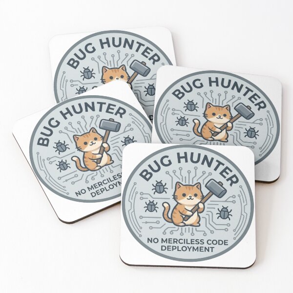 Item preview, Funny Programmer Gift Bug Hunter Cat No Merciless Code  Deployment QA Engineer Shirt Developer Cat Gift designed and sold by Dev Mode.