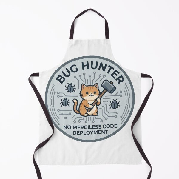 Item preview, Funny Programmer Gift Bug Hunter Cat No Merciless Code Deployment QA Engineer Shirt Developer Cat Gift designed and sold by Dev Mode.
