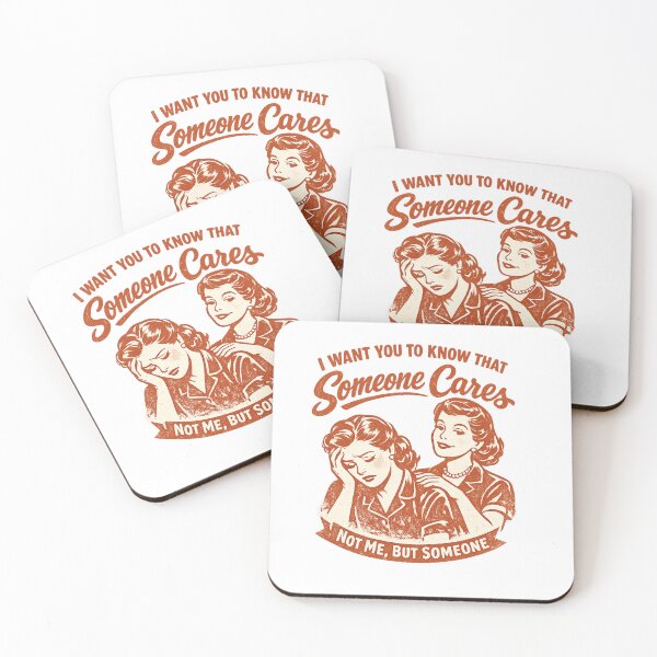 Item preview, Someone Cares (Not Me, But Someone) | Funny Sarcastic Retro Design | Vintage Dark Humour Gift designed and sold by The Sandy Design Store.