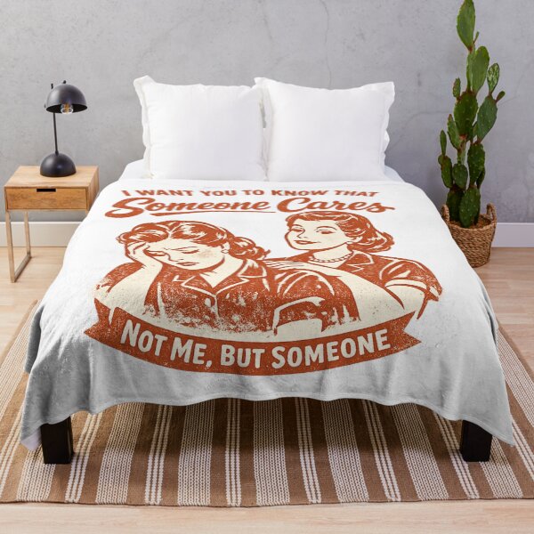 Item preview, Someone Cares (Not Me, But Someone) | Funny Sarcastic Retro Design | Vintage Dark Humour Gift designed and sold by The Sandy Design Store.