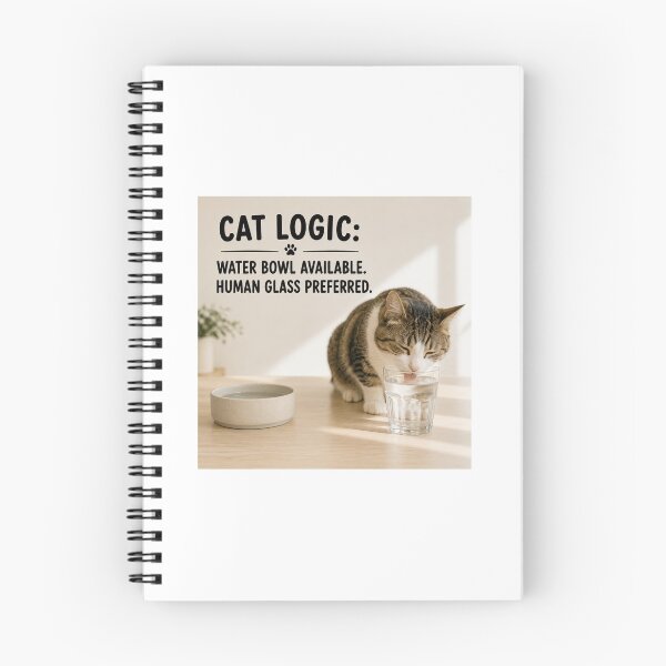 Item preview, Cat Logic Water Bowl Available Human Glass Preferred designed and sold by LovelyCatGalaxy.