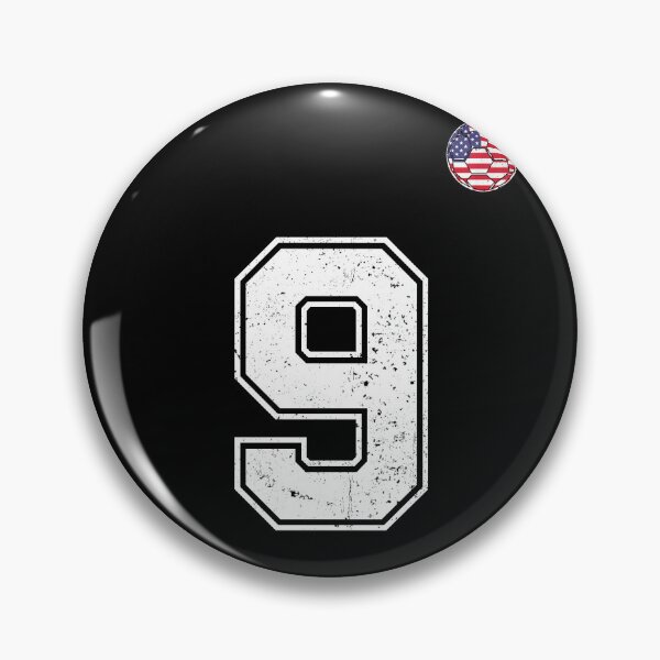 Artikelvorschau, Fußballspieler Trikotnummer 9 USA-Fans entworfen und verkauft von RoyesButler.