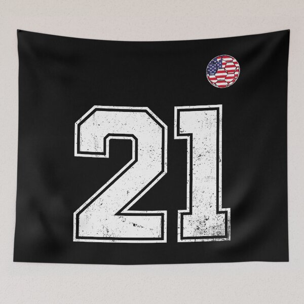 Item preview, Soccer player Jersey number 21 Usa Fans designed and sold by RoyesButler.