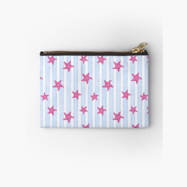 Item preview, Pink starfish watercolor stripe beach pattern designed and sold by Design by Ishika.