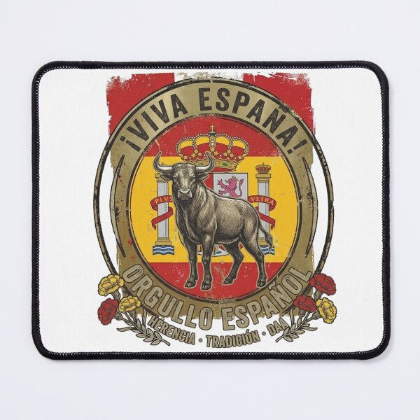Item preview, Viva Espana Vintage Bull Emblem - Orgullo Espanol designed and sold by RoyalDeluxGo.