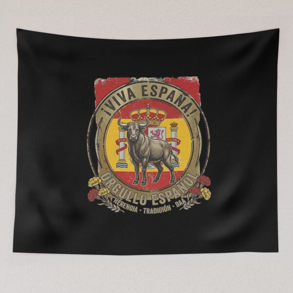 Item preview, Viva España Vintage Bull Emblem - Orgullo Español designed and sold by RoyalDeluxGo.