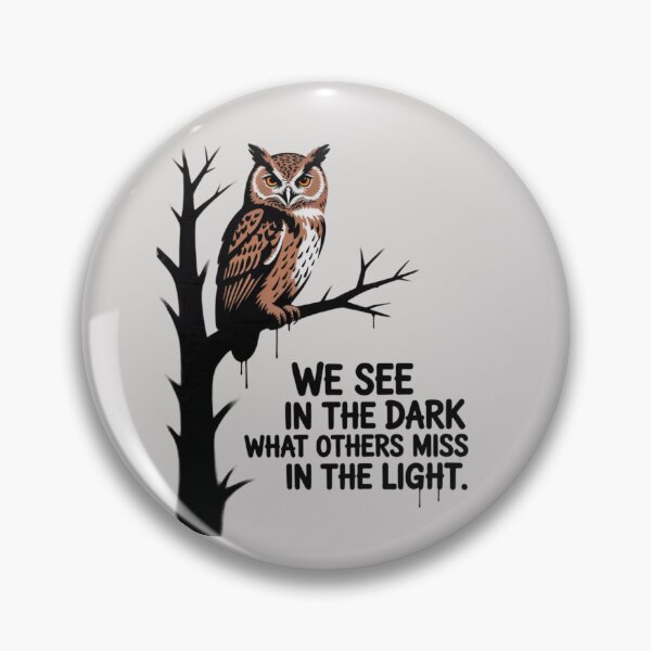 Item preview, Banksy Owl - We see in the dark what others miss in the light designed and sold by 123ks.