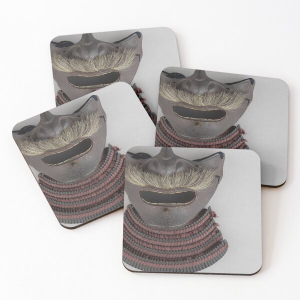 Item preview, Japanese Samurai Face Mask | Skull Art designed and sold by GammaRay.