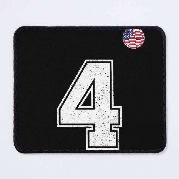 Item preview, Soccer player Jersey number 4 Usa Fans designed and sold by RoyesButler.