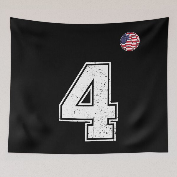 Item preview, Soccer player Jersey number 4 Usa Fans designed and sold by RoyesButler.