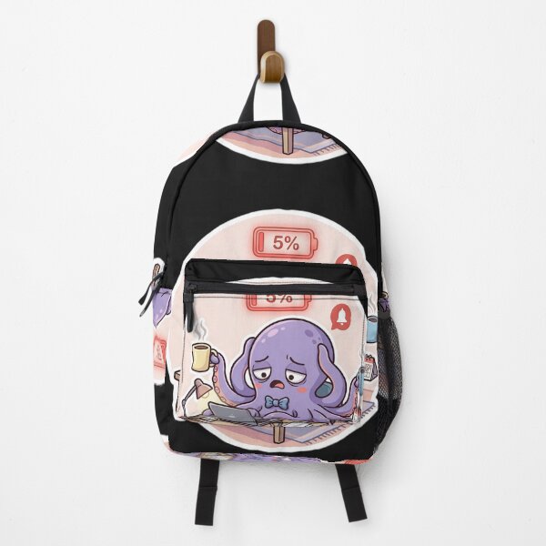 Item preview, Overwhelmed Octopus Funny Multitasking Office Struggle designed and sold by SoftAuraStudi0.