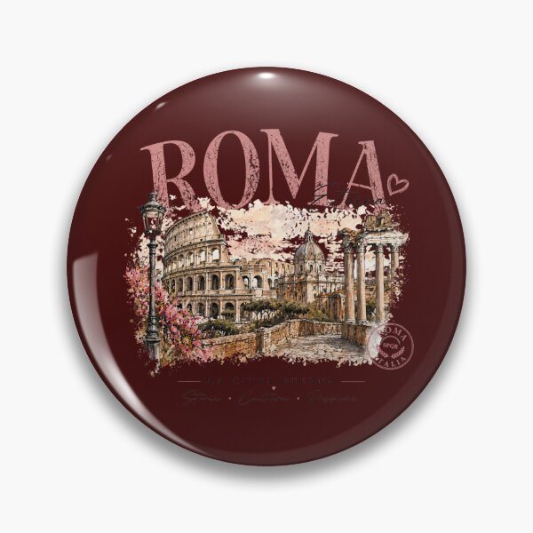 Item preview, Roma Eterna Vintage Travel Poster – Rome Italy T-Shirt Design | Colosseum La Città Eterna Graphic designed and sold by tata62.