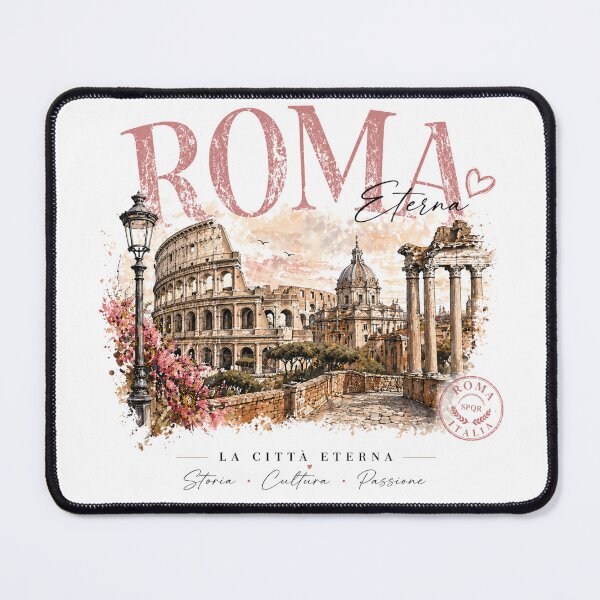 Item preview, Roma Eterna Vintage Travel Poster – Rome Italy T-Shirt Design | Colosseum La Città Eterna Graphic designed and sold by tata62.
