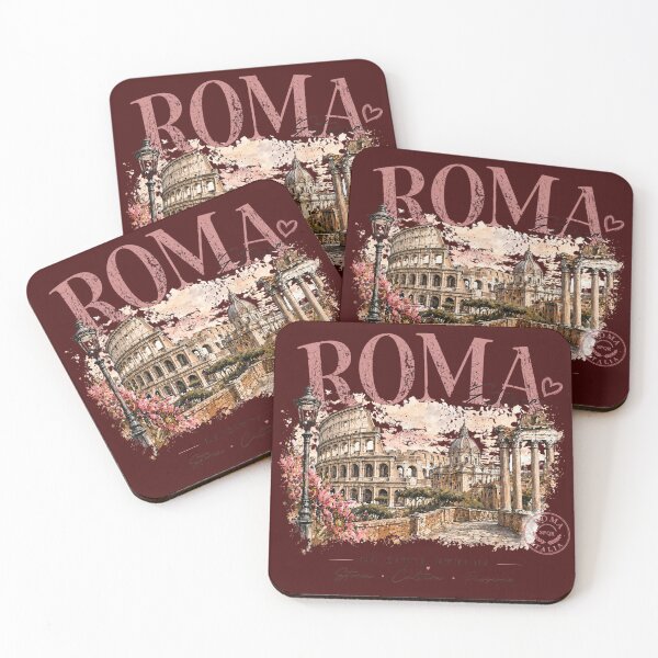 Item preview, Roma Eterna Vintage Travel Poster – Rome Italy T-Shirt Design | Colosseum La Città Eterna Graphic designed and sold by tata62.