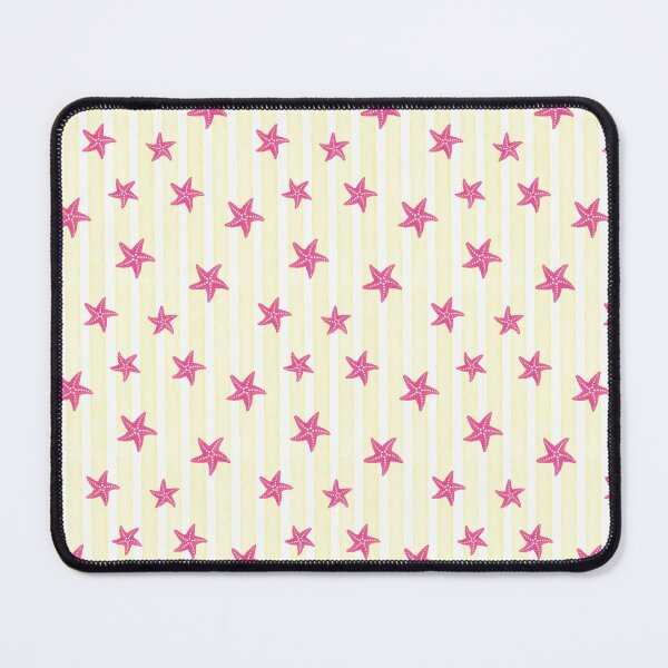 Item preview, Pink starfish watercolor stripe beach pattern designed and sold by Design by Ishika.