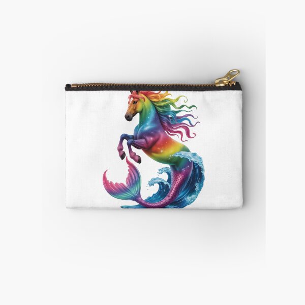 Item preview, Cosmic Mermaid Horse Rainbow Fantasy T-Shirt Design designed and sold by RBToper.