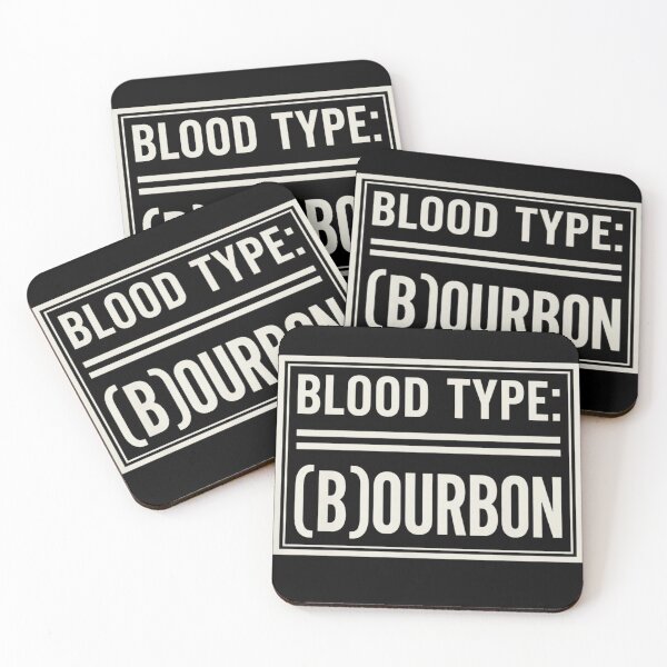 Item preview, Blood Type Bourbon Funny Whiskey Lover Gift designed and sold by haitrieuic96.