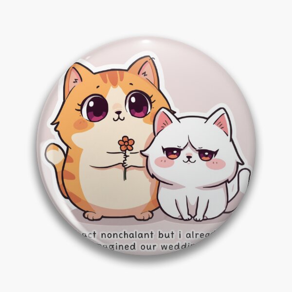 Item preview, I Act Nonchalant Imagined Our Wedding Cats Illustration designed and sold by alvinavery.