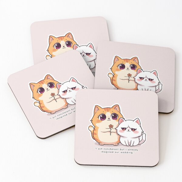 Item preview, I Act Nonchalant Imagined Our Wedding Cats Illustration designed and sold by alvinavery.