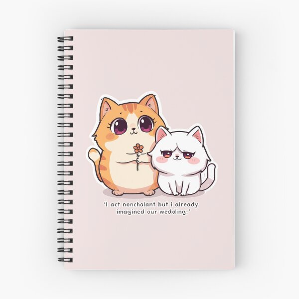 Item preview, I Act Nonchalant Imagined Our Wedding Cats Illustration designed and sold by alvinavery.