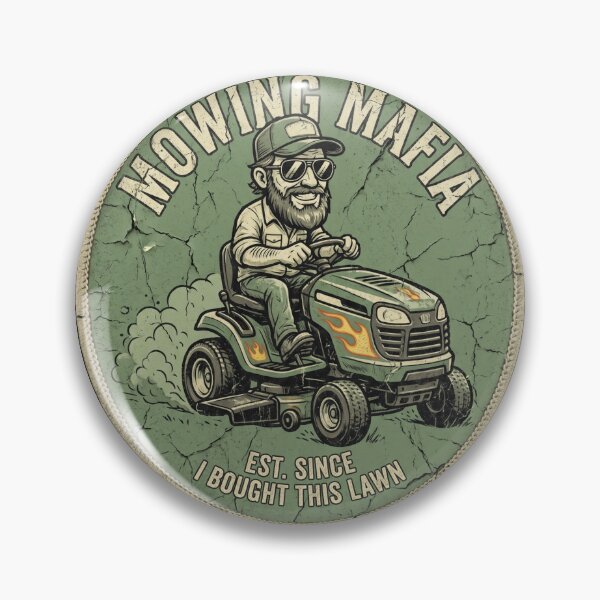 Item preview, Mowing Mafia Funny Riding Lawn Mower Dad designed and sold by TeNovaStudio ⭐⭐⭐⭐⭐.