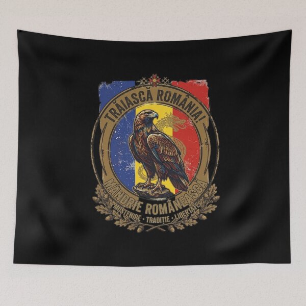 Item preview, Traiasca Romania Vintage Eagle Patriotic Design designed and sold by RoyalDeluxGo.