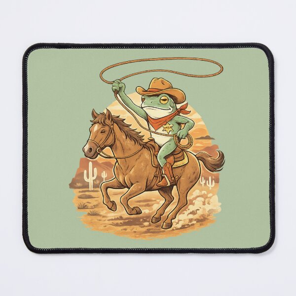 Item preview, Sheriff Frog - Brave Between Cacti And Desert Sand designed and sold by iamdesigns14.