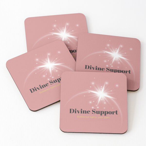 Item preview, Divine Support – Guidance Lights Your Path Spiritual Typography Design designed and sold by CosmicQuietLab.