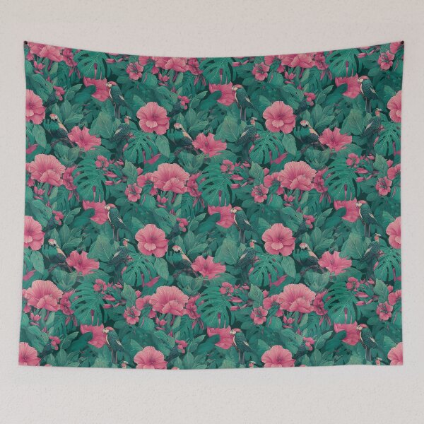Item preview, Beautiful Tropical Flower Print  - Flower Garden Pattern  - Sympathy Gifts designed and sold by RoyalStarsPatts.