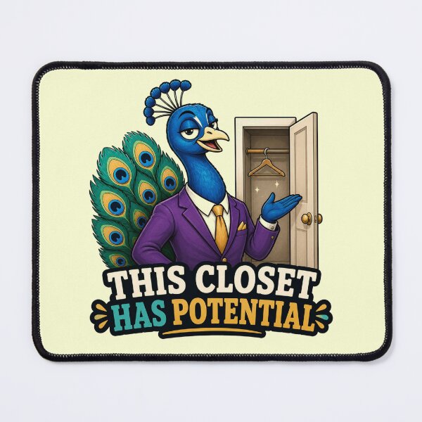 Item preview, Funny Realtor Gift Sassy Peacock Closet Potential Humor Shirt designed and sold by Gentlestate.