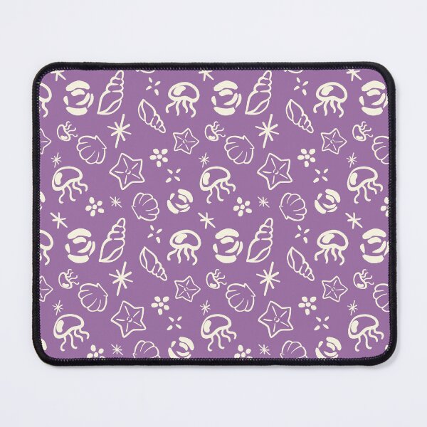 Item preview, Sea creature line art purple ocean pattern designed and sold by Design by Ishika.