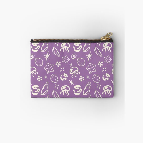 Item preview, Sea creature line art purple ocean pattern designed and sold by Design by Ishika.
