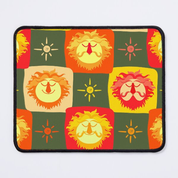 Item preview, Vintage sun with a beard, seamless pattern designed and sold by natinart.