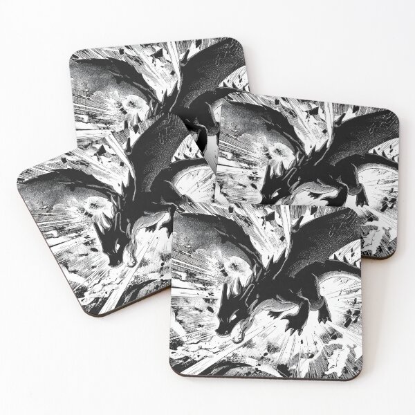 Item preview, Manga Dragon Attack Black White designed and sold by greatlakesea.