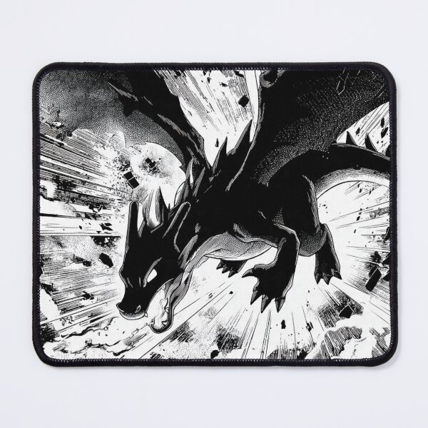 Item preview, Manga Dragon Attack Black White designed and sold by greatlakesea.