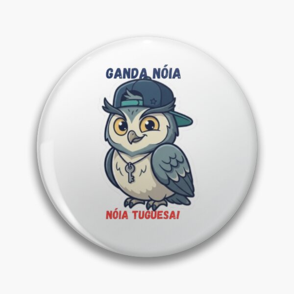 Item preview, Autocolante Coruja Ganda Noia - Gírias Portuguesas Ilustradas designed and sold by Herança & Traço.