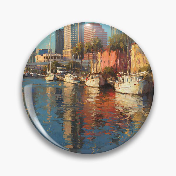 Item preview, Tampa Florida Skyline Waterfront Art designed and sold by daila70.