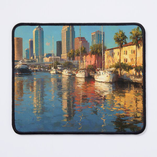 Item preview, Tampa Florida Skyline Waterfront Art designed and sold by daila70.