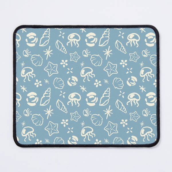 Item preview, Sea creature line art blue ocean pattern designed and sold by Design by Ishika.