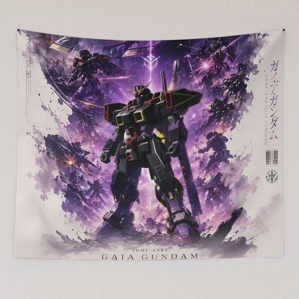 Item preview, Gaia Gundam Cosmic Awakening | ZGMF-X88S Mobile Suit Anime Mecha Poster | Dark Purple Gundam Art designed and sold by Dyan4.