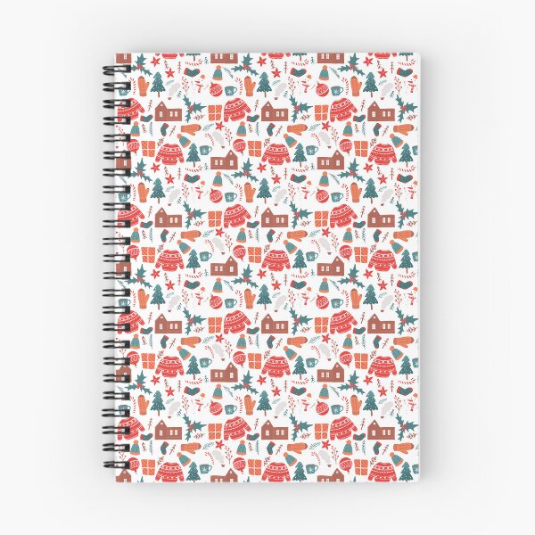 Item preview, Christmas Winter Icons Seamless Pattern designed and sold by Zaya_art.