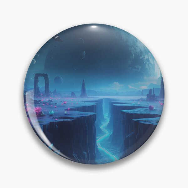 Item preview, Bioluminescent Celestial Rift Alien Fantasy Landscape designed and sold by Luminous Wilds.